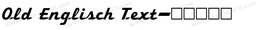 Old Englisch Text字体转换